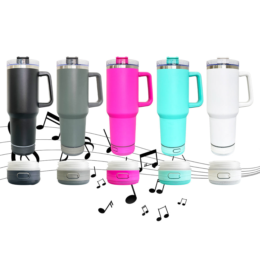 Double Vacuum Bluetooth Audio Car Tumbler, Tumbler With Handle Lid Straw, Stainless Steel Vacuum Insulated Car Mug, Thermal Iced Bottle Double Vacuum Bluetooth Audio Car Tumbler, Tumbler With Handle Lid Straw, Stainless Steel Vacuum Insulated Car Mug, Thermal Iced Bottle